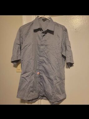 Jil Sander Light Blue Short Sleeve Shirt Hampton Dressy Casual Clubbing Metro